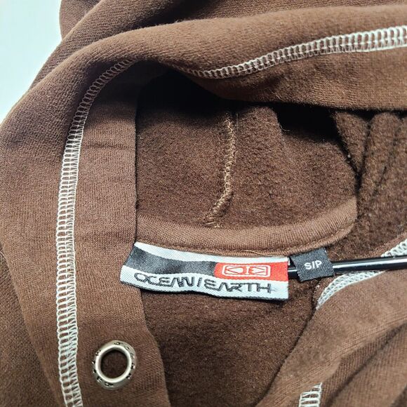 Ocean And Earth "Surfing Is My Religion" Men's Hoodie Size Small Graphic Y2k - Picture 5 of 9